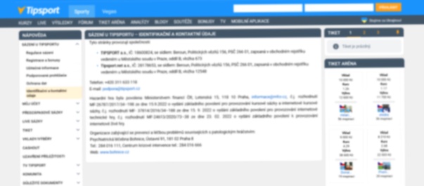 Www tipsport živě 2026